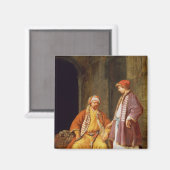 Zwei Kaufleute konvertieren Magnet (Vorderseite/Rückseite)