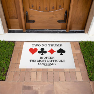 Zwei keine Trump-Spaß mit den schwierigsten Vertra Fußmatte