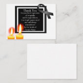 Zwei Kerzen nach der Beerdigung danke Ihnen Karten (Vorne/Hinten)