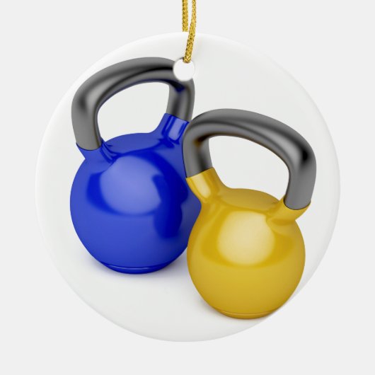 Zwei kettlebells keramikornament (Vorne)