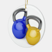 Zwei kettlebells keramikornament (Links)