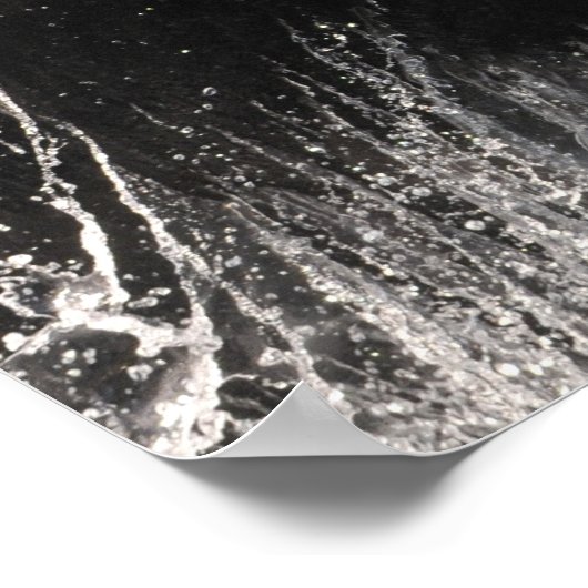 Zwei Killerwale springen aus dem Wasser Poster (Ecke)