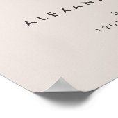 Zwei Kinder im Weltraum zum Geburtstag Poster (Ecke)