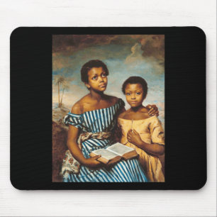 Zwei Kinder mit einem Buch (1831) Mousepad