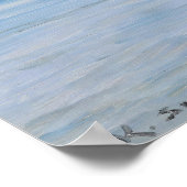 Zwei Kinder paddeln am Skagen Beach, PS Kroyer Poster (Ecke)