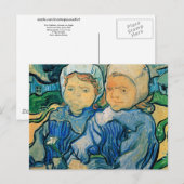 Zwei Kinder Van Gogh Fine Art Postkarte (Vorne/Hinten)