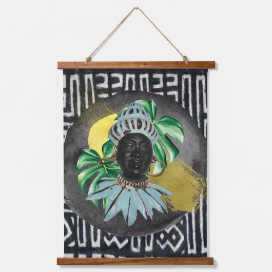 Zwei Kingely Wandteppich Mit Holzrahmen (Vorderseite)