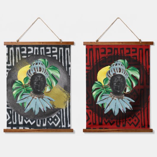 Zwei Kingely Wandteppich Mit Holzrahmen (Doppelt)