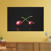 Zwei Kirschen 60x40 (150x100cm) waccna Leinwanddruck (Insitu (Wohnzimmer))