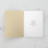 Zwei Kirschen auf der Red Valentine Card Karte (Innenseite)