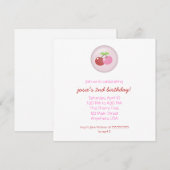 Zwei Kirschen Einladung (Vorne/Hinten)