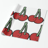 Zwei Kirschen Geschenkpapier (Ungerollt)
