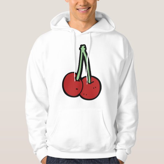 Zwei Kirschen Hoodie (Vorderseite)