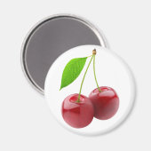 Zwei Kirschen Magnet (Vorderseite/Rückseite)