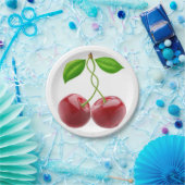 Zwei Kirschen Pappteller (Party)