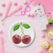 Zwei Kirschen Pappteller (Party)