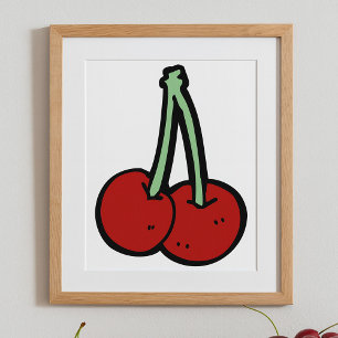 Zwei Kirschen Poster
