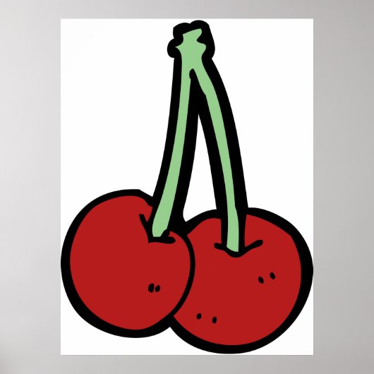 Zwei Kirschen Poster (Vorne)