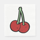 Zwei Kirschen Serviette (Vorderseite)