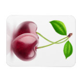 Zwei Kirschherzen Magnet (Horizontal)