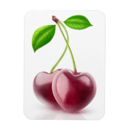 Zwei Kirschherzen Magnet