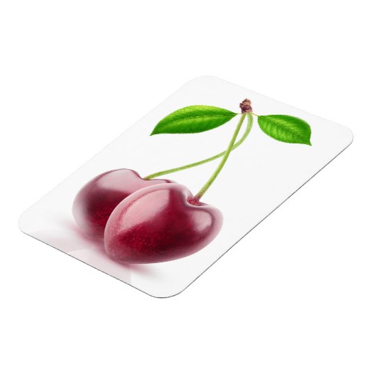 Zwei Kirschherzen Magnet (Linke Seite)