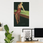 Zwei Kissen Vamp Poster (Heimbüro)