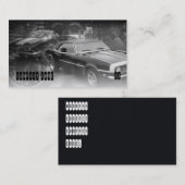 zwei klassische Muskelautos Visitenkarte (Vorne/Hinten)