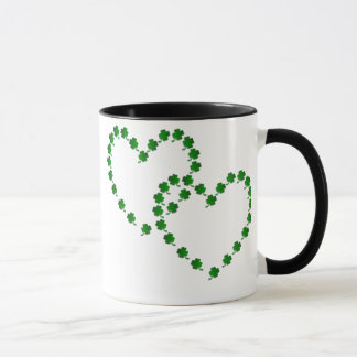 Zwei Klee-Herzen Tasse
