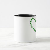 Zwei Klee-Herzen Tasse (Zentrum)