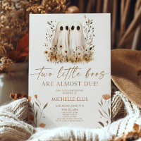 Zwei kleine Boos Ghost Wildblume Twins Baby Dusche