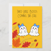 Zwei kleine Boos Twin Pregnancy Ankündigung (Vorderseite)