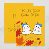 Zwei kleine Boos Twin Pregnancy Ankündigung (Vorne/Hinten)