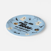 Zwei kleine Boos Twins Halloween Babydusche Pappteller (Schrägansicht)