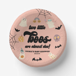 Zwei kleine Boos Twins Halloween Babydusche Pappteller