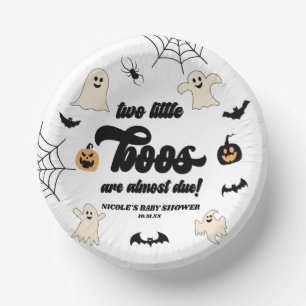 Zwei kleine Boos Twins Halloween Babydusche Pappteller