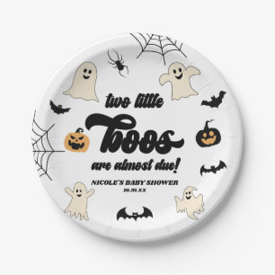 Zwei kleine Boos Twins Halloween Babydusche Pappteller