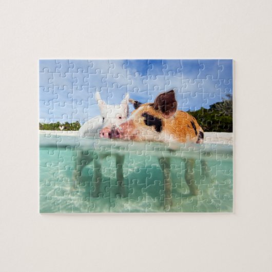 Zwei kleine Ferkel Puzzle (Horizontal)