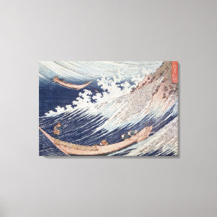 Zwei kleine Fischerboote auf See Leinwanddruck