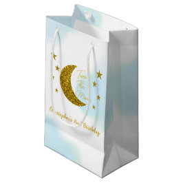 Zwei kleine Geschenktasche zum zweiten Geburtstag Geschenktüte