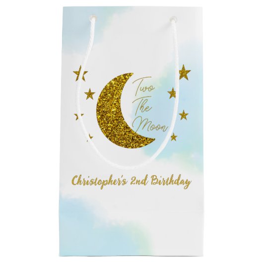 Zwei kleine Geschenktasche zum zweiten Geburtstag Geschenktüte (Vorderseite)