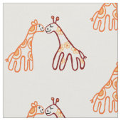 Zwei kleine Giraffen Stoff (Nahaufnahme)