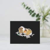 zwei kleine Guinea Postkarte (Stehend Vorderseite)