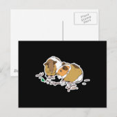 zwei kleine Guinea Postkarte (Vorne/Hinten)