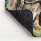 Zwei kleine Hasen Mousepad (Ecke)