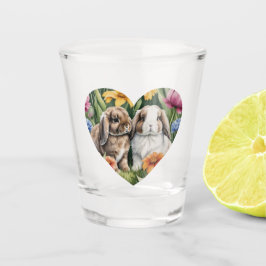 Zwei kleine Hasen Schnapsglas