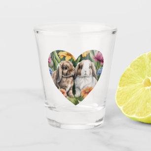 Zwei kleine Hasen Schnapsglas