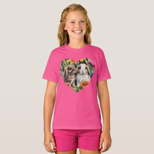 Zwei kleine Hasen T-Shirt (Vorne ganz)