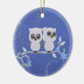 Zwei kleine Keramik Keramik Ornament (Links)