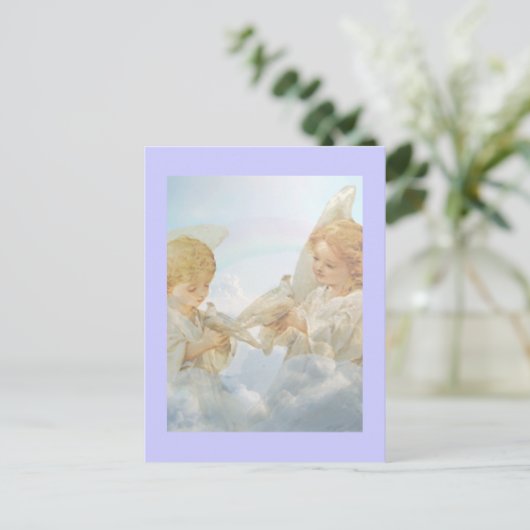 Zwei kleine Kirschen. Postkarte (Stehend Vorderseite)